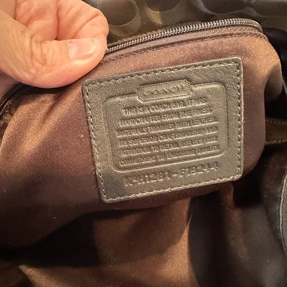 Coach Signature Canvas and Leather Handbag - Picture 8 of 10